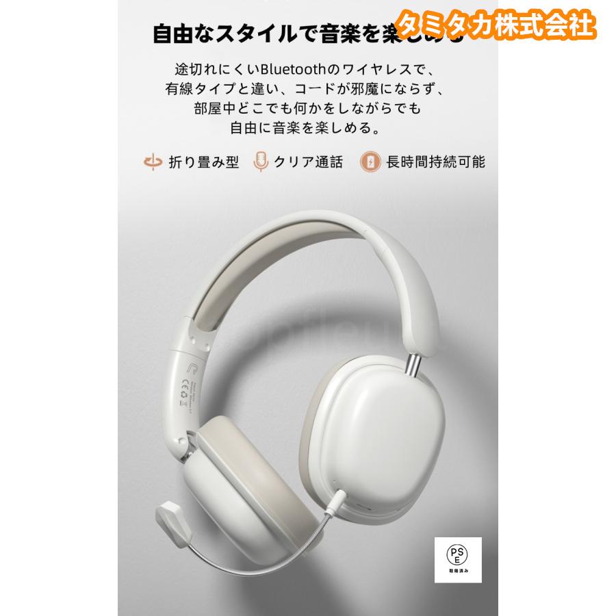 ワイヤレスヘッドホン イヤホン ヘッドセット Bluetooth5.3 