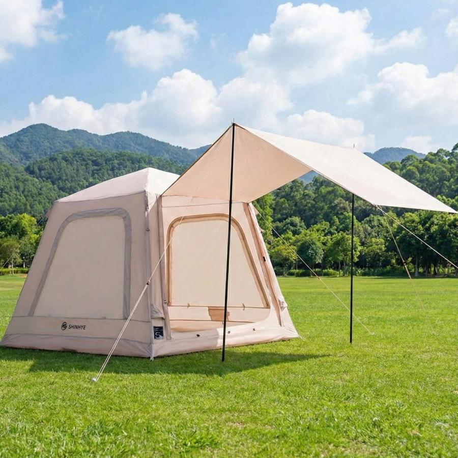 ShinHye エアーテント インフレータブルテント ロッジ型 2~6人用 5.29