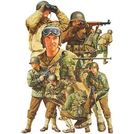 タミヤ（TAMIYA） タミヤ（32513）1/48 WWIIアメリカ歩兵GIセット