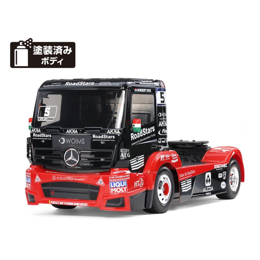 タミヤ (58683) 1/14RC メルセデス・ベンツ アクトロス MP4 MB モータースポーツ (TT-01シャーシ TYPE-E)｜tamiya