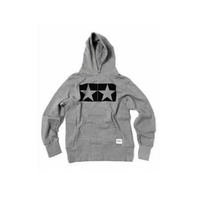 タミヤ（67140）JUN WATANABE タミヤマーク PULLOVER HOODY グレー L｜tamiya