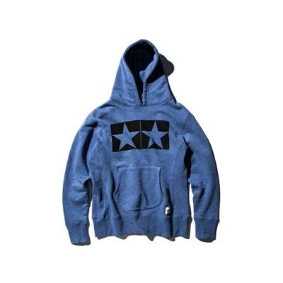 タミヤ（67191）JUN WATANABE タミヤマーク PULLOVER HOODY ブルー M | JUN WATANABE
