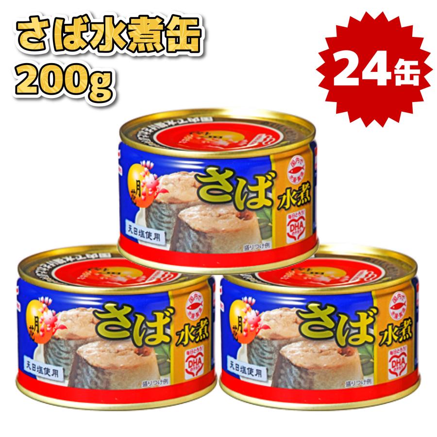 MARUHA NICHIRO マルハニチロ 月花 さば水煮 200g ×24缶 天日塩