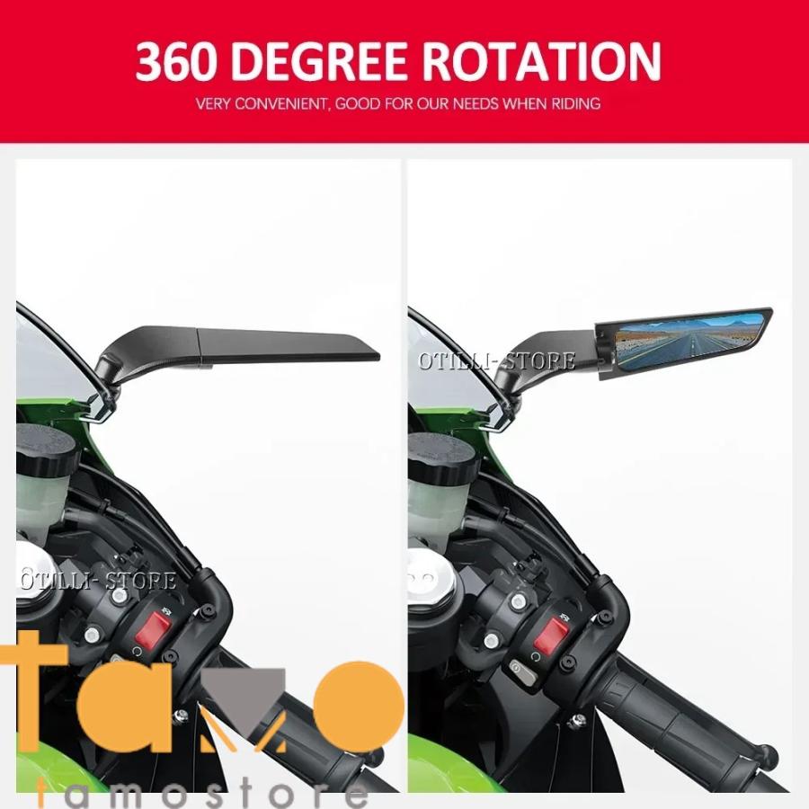 カワサキ2016-2018 Zx-10 R Rrミラー左右セット56001-0323ニューオーム