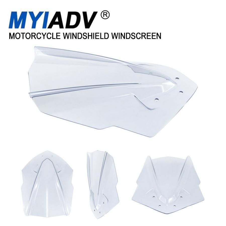 Motorrad Windschild Für Yamaha MT125 2015-2019 - Double Bubble Windschutz Schwarz