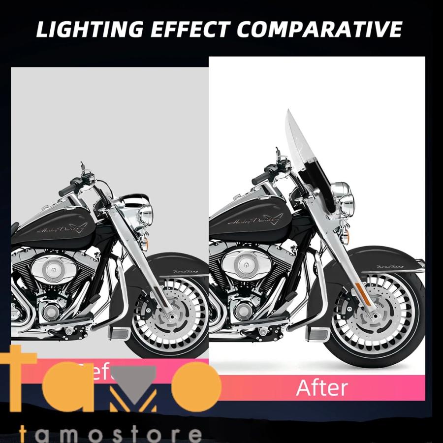 並行輸入品】19インチ ロードキング ウィンドシールド ブラックカラー