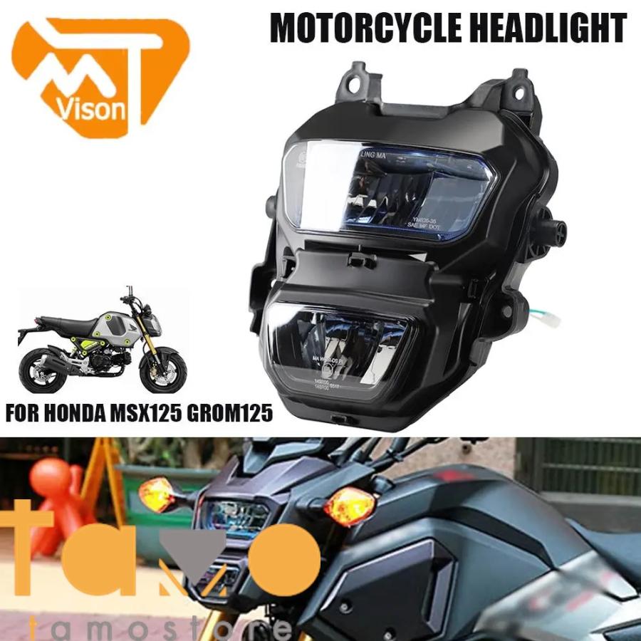 グロムLEDヘッドライト 円形 ブラック 取り付け金具付き