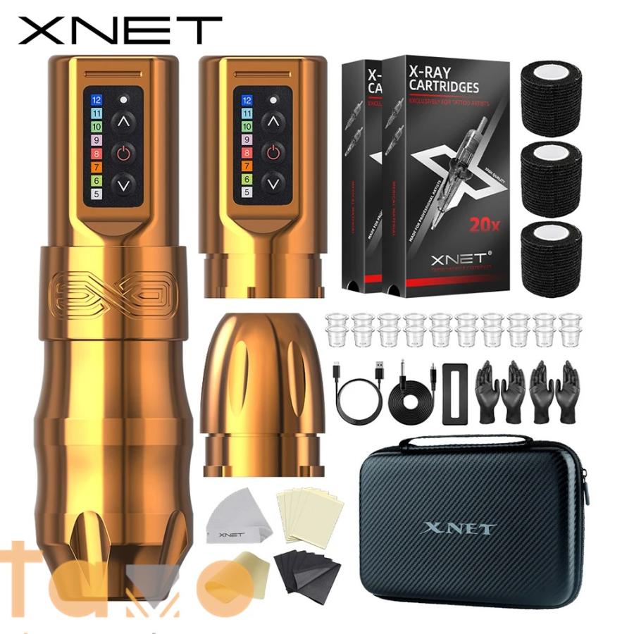 タトゥーマシン 並行輸入品】キット XNET EXO カラフルワイヤレス