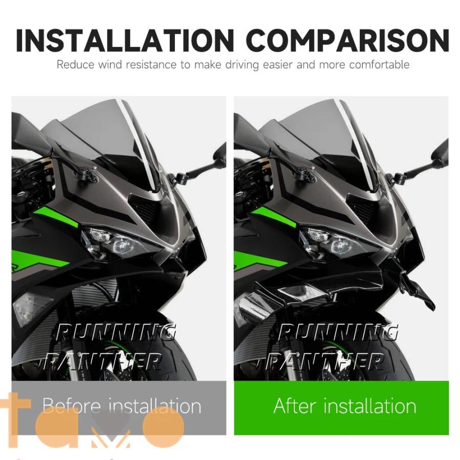 並行輸入品】バイク フロント カワサキ zx-6r スポイラー