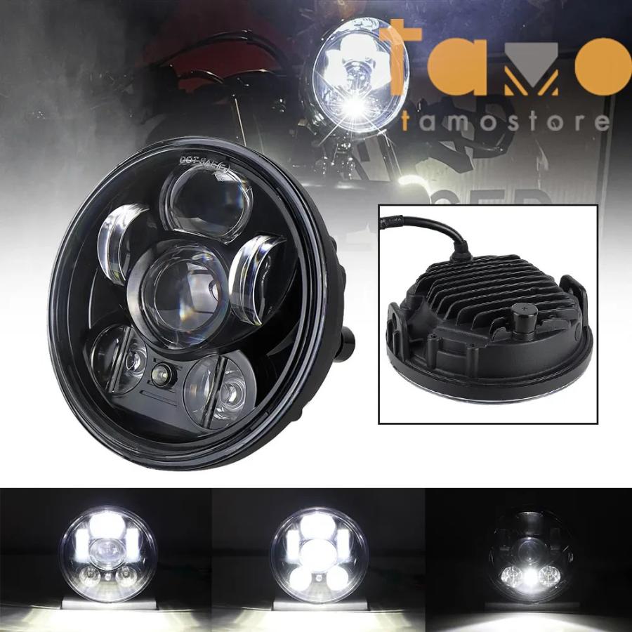 ラウンド用品・アクセサリー bobs 並行輸入品】ホンダ VT1300 バイク ヘッド 5.75インチ LED