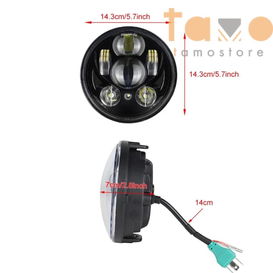 並行輸入品】ホンダ VT1300 バイク ヘッド 5.75インチ LED