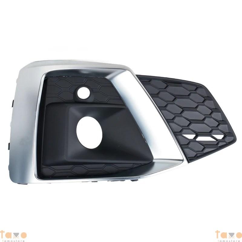 アウディ A5 B9 スポーツバック クーペ キャブリオレ S5 2019-21-2023 ハニカムメッシュ フォグライトグリルカバー 8W6807681T3Q7 8W6807682T3Q7