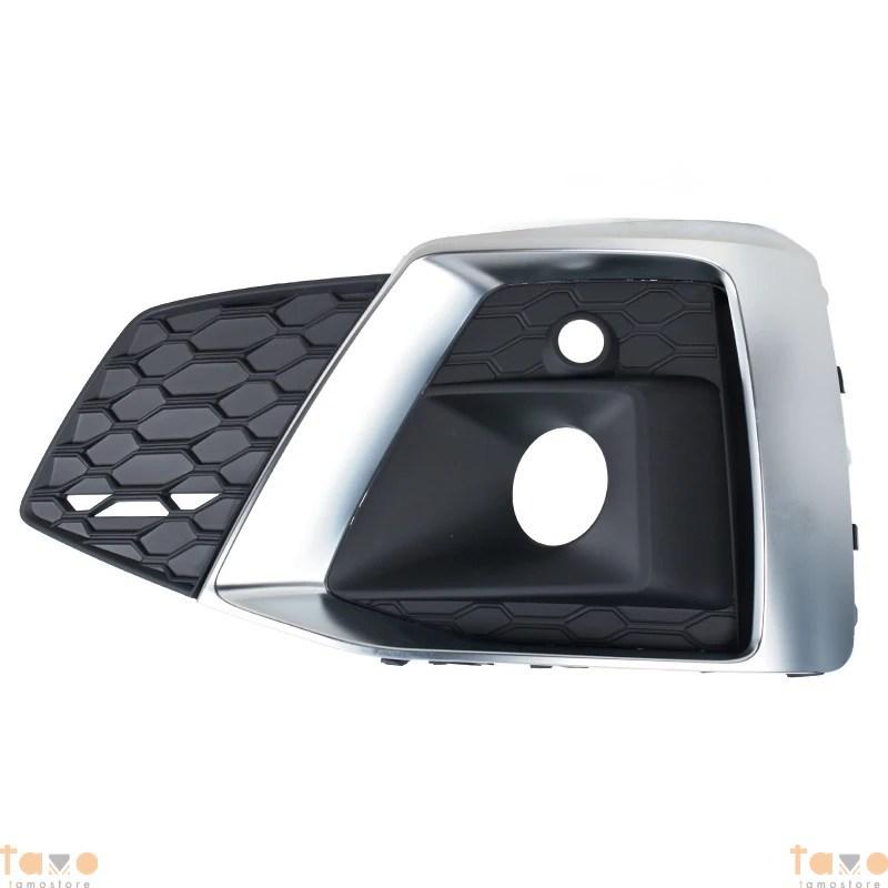 アウディ A5 B9 スポーツバック クーペ キャブリオレ S5 2019-21-2023 ハニカムメッシュ フォグライトグリルカバー 8W6807681T3Q7 8W6807682T3Q7