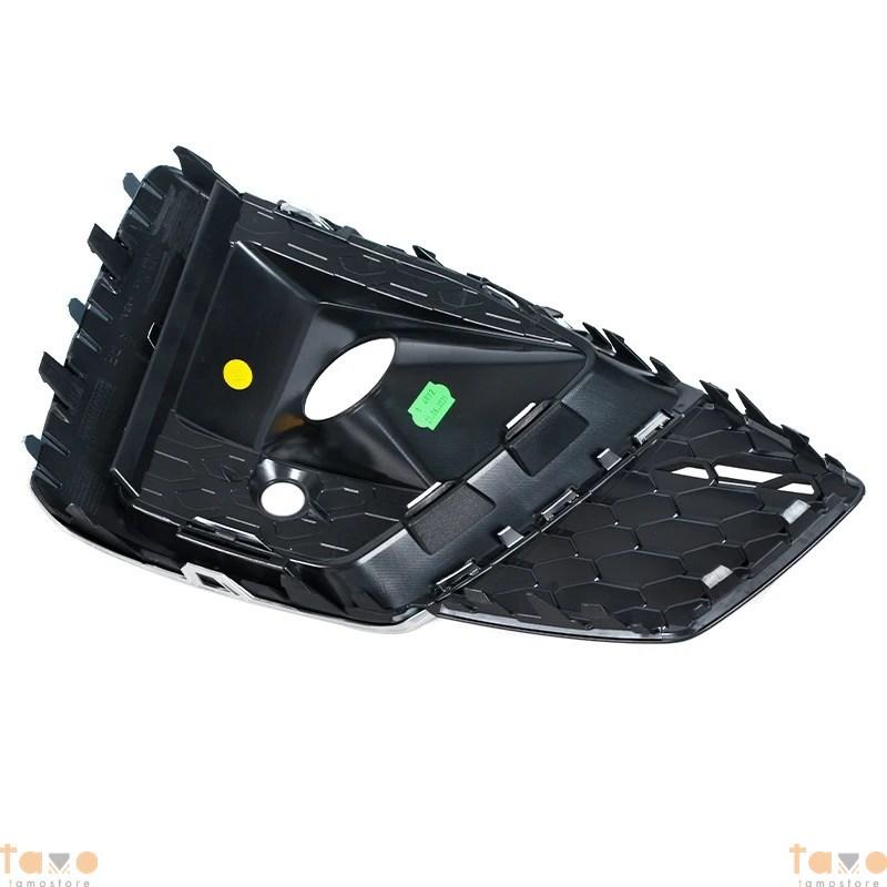 アウディ A5 B9 スポーツバック クーペ キャブリオレ S5 2019-21-2023 ハニカムメッシュ フォグライトグリルカバー 8W6807681T3Q7 8W6807682T3Q7