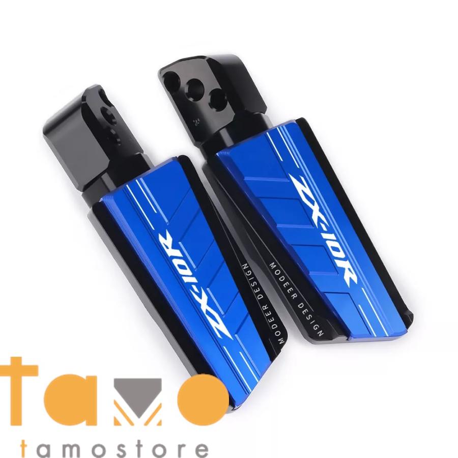 もも ZX10R Front Foot Pegs Footrest Pedal Bracket For KAWASAKI NINJA ZX