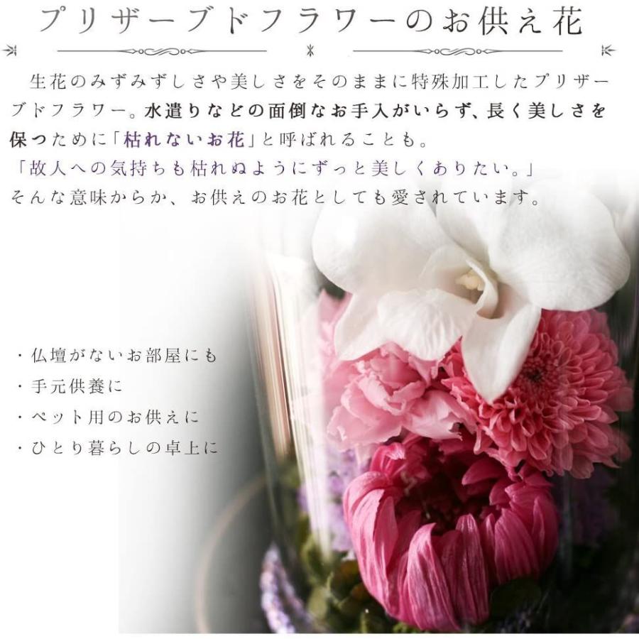 送料無料 Makefuture 紫苑 S 2個セット プリザーブドフラワー 仏花 お悔やみ ガラスドーム お手入れ不要 ペア 1対 激安ブランド Missbargainhuntress Com