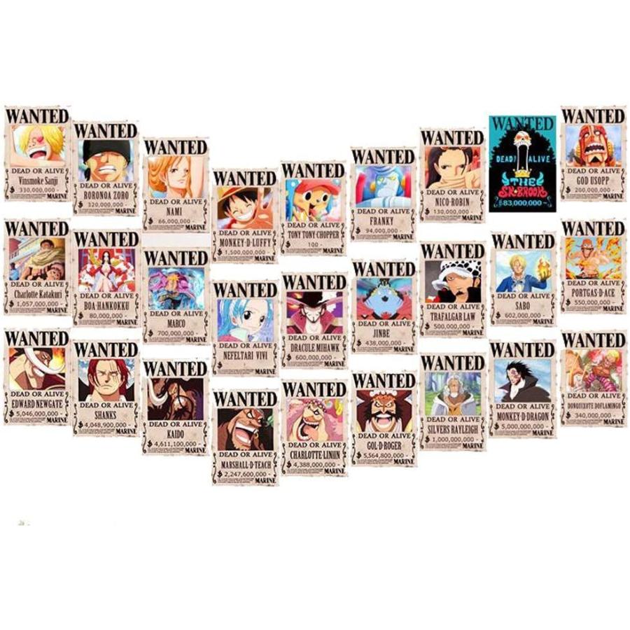B V ワンピース 手配書 27枚セット 最新バージョン 麦わら海賊団 四皇 ドラゴン 壁紙 ポスター Yy Tamtam ヤフー店 通販 Yahoo ショッピング