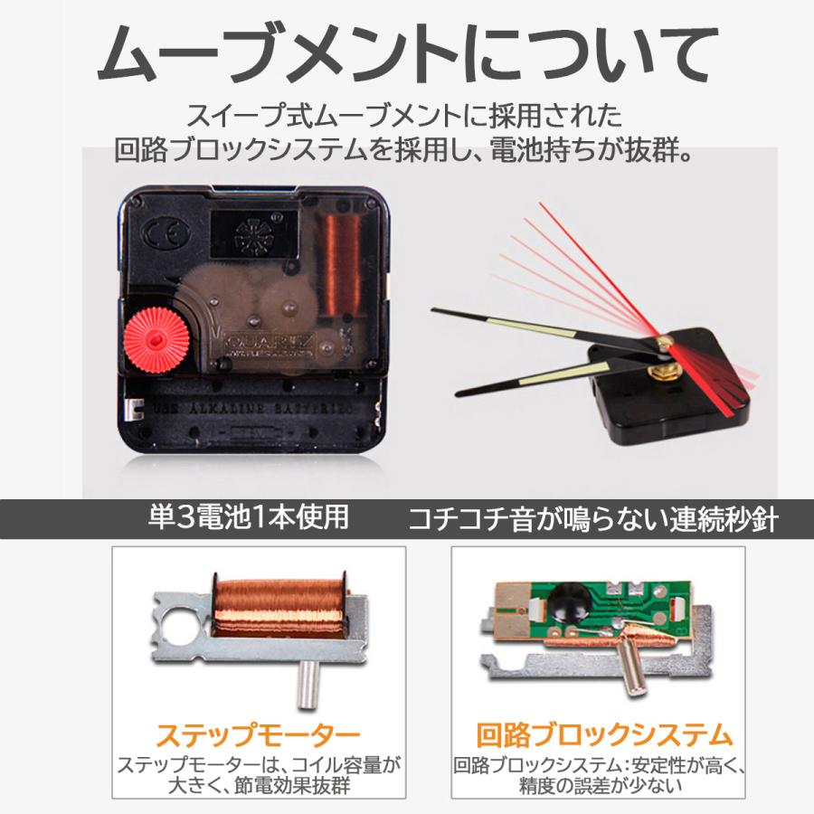 静かで快適な空間を【 シンプル デザイン 壁掛け時計 】 連続