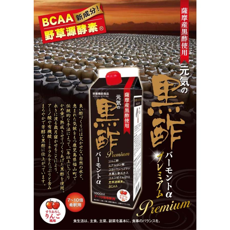 黒酢ドリンク 1本 1L 紙パック 希釈 機能性表示食品 黒酢 血圧 血液サラサラ ジュース 7〜10倍 飲む バーモント 疲労回復 リンゴ りんご風味 | ブランド登録なし | 06