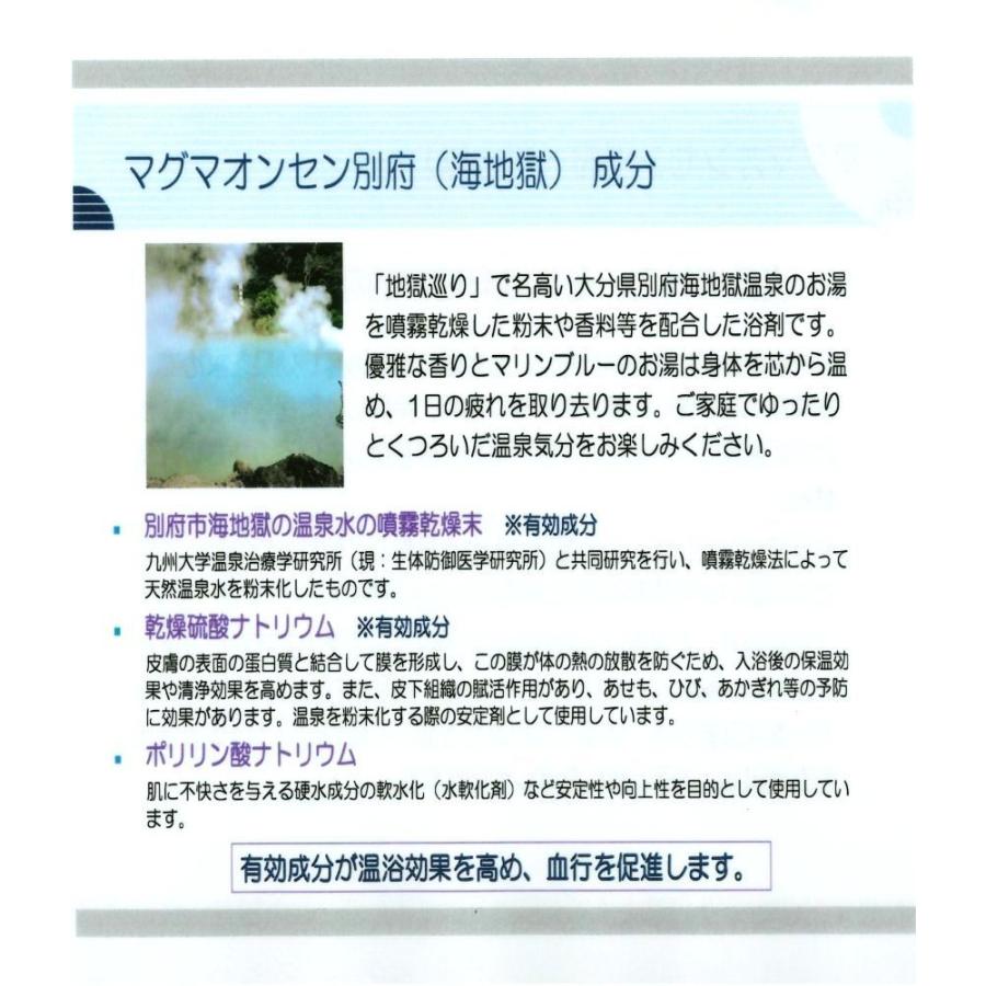 父の日 プレゼント マグマオンセン 1個 薬用入浴剤 別府 海地獄 温泉 600g まとめ買い 4個 5個｜tamura4193｜07