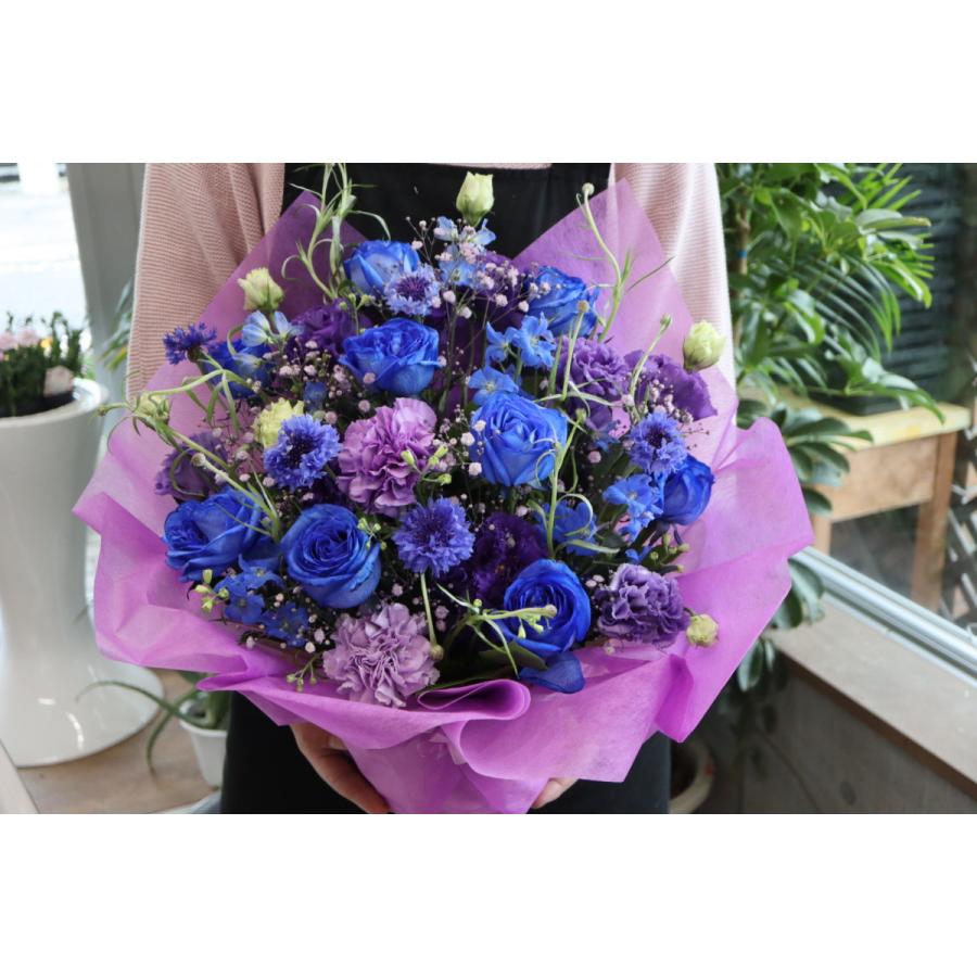 ブルーパープル系アレンジメント 生花 花束 ブーケ アレンジメント お祝い 誕生日 結婚祝い 出産祝い 結婚記念日 送別 退職 開店祝い 周年祝い ギフト Tamu 000 Tamuraflorist 通販 Yahoo ショッピング