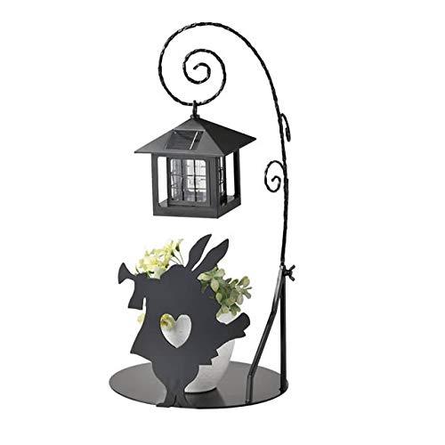 ソーラーライト 照明 屋外 照明 避難用具 ガーデンライト Led ラッパうさぎ 不思議の国の