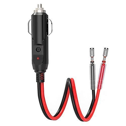 車の交換用 12v 24vリード付きシガー電源プラグ シガーソケット延長ケーブル 50 Off 配線用シングルヘッド端子が付属 絶縁性よく 16awg
