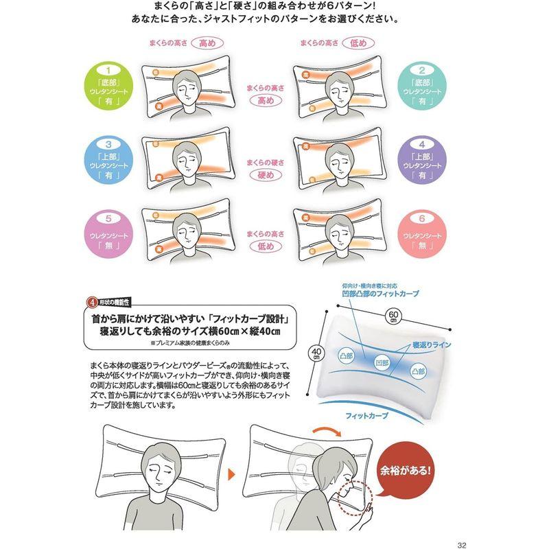 購入廉価 MOGU(モグ) 枕 ブラウン プレミアム家族の健康まくらカバー付