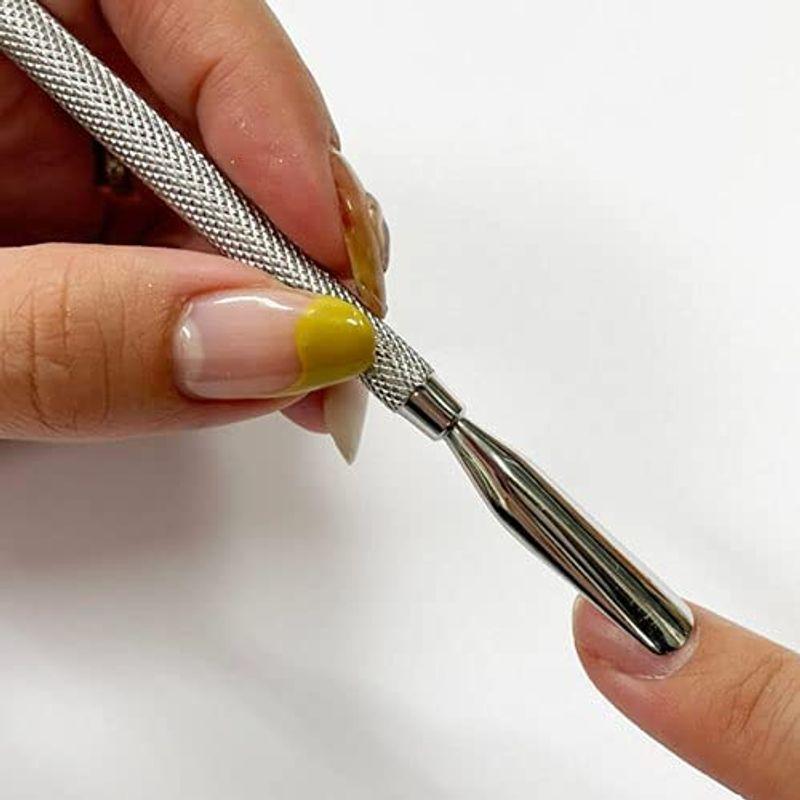 国産】【国産】Naility(ネイリティ) Naility ステンレスプッシャー ジェルネイル 単品 1個 ネイルケアスティック Calgel MB ルヒ゛ーストーン キューティクルケア