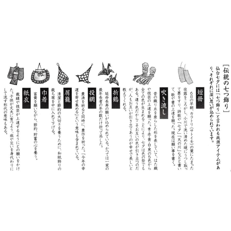 仙台七夕飾り ミニ七夕キット 青 竹台付 Tk101 024 七夕の専門店キクチ 通販 Yahoo ショッピング