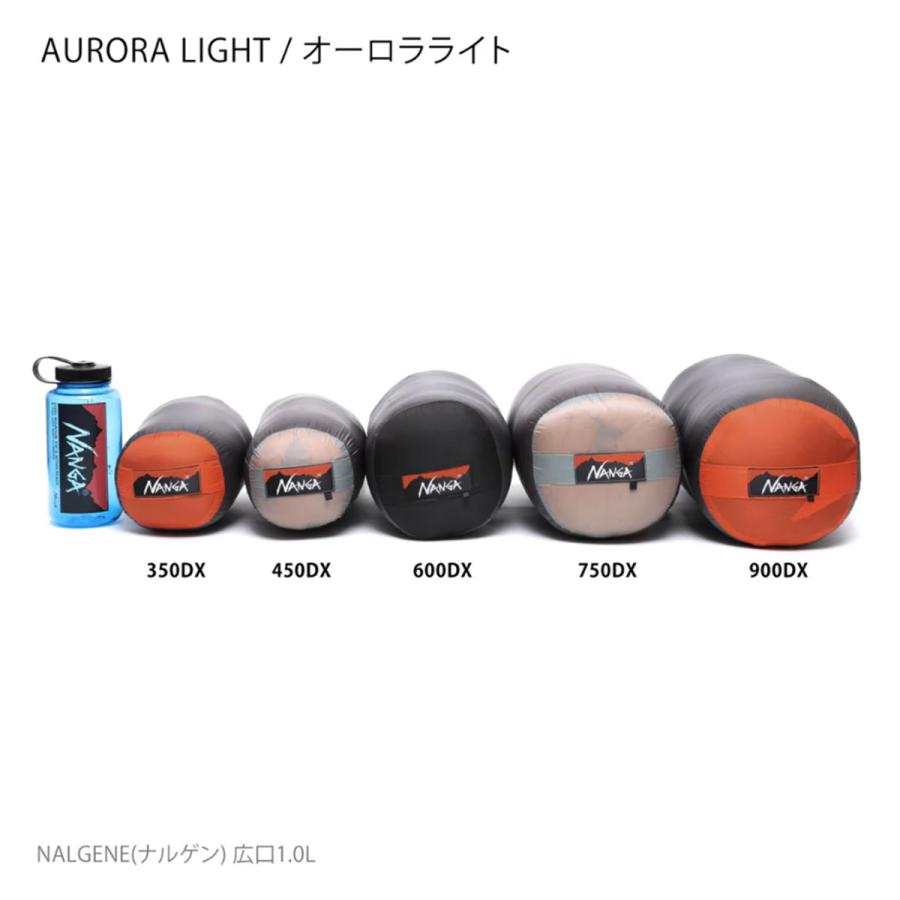 NANGA ナンガ シュラフ 寝袋 キャンプ アウトドア 寝具 ＜2026＞AURORA TEX LIGHT 450DX REGULAR / オーロラテックスライト450デラックス | NANGA | 17