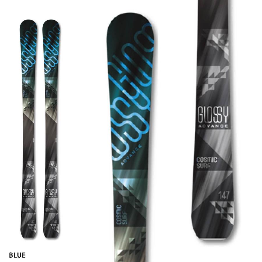 GLOSSY COSMIC SURF スキー板　156 バインディング付き コスミックサーフ156㎝ 金具付きセット SWALLOW スワロー スキー板