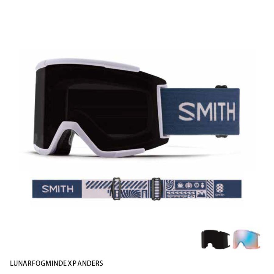 【美品】SMITH スミス ゴーグル ミラーレンズ SQUADスカッド 男女兼用 SMITH（スミス） スキーゴーグル メンズ レディース＜2026＞SQUAD XL