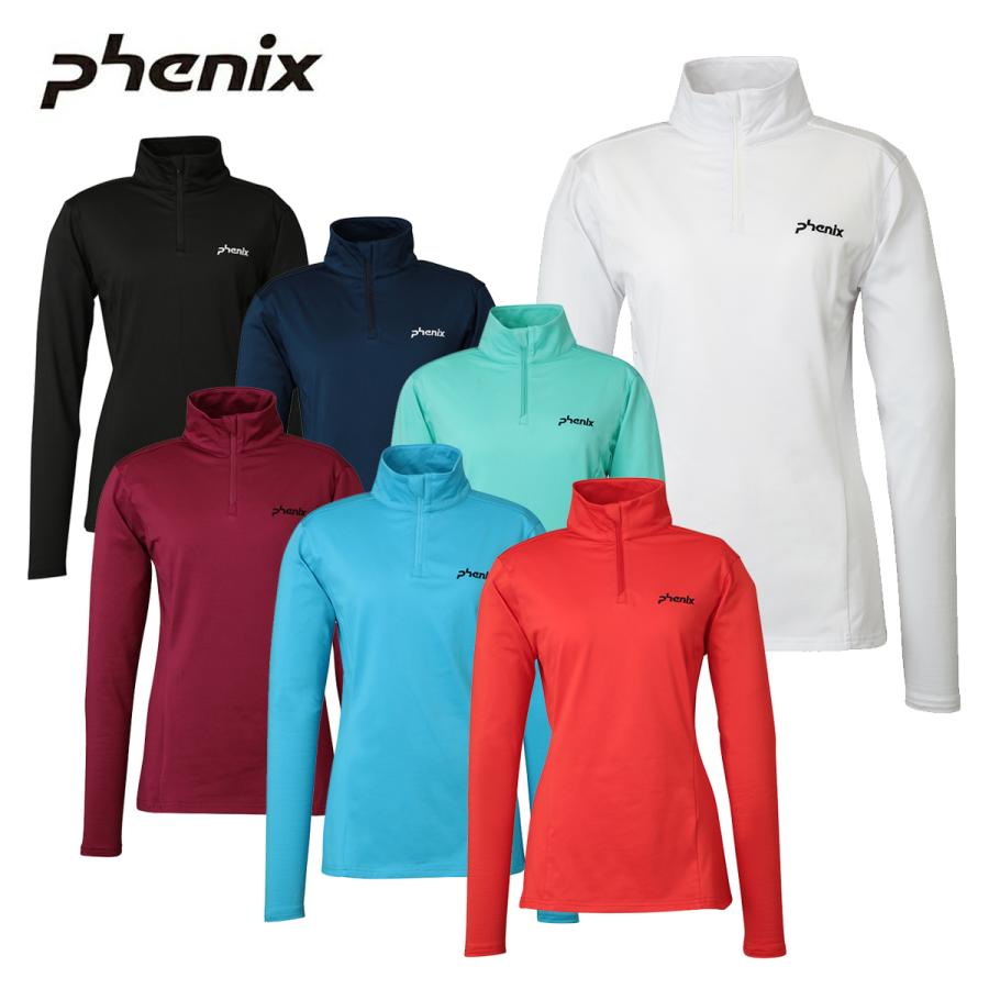 PHENIX フェニックス スキーウェア アンダーシャツ レディース＜2026＞ESW25LS62 / Basic Set-in Sleeve 1/2 Zip Tee スーパーセール | フェニックス（スポーツ）