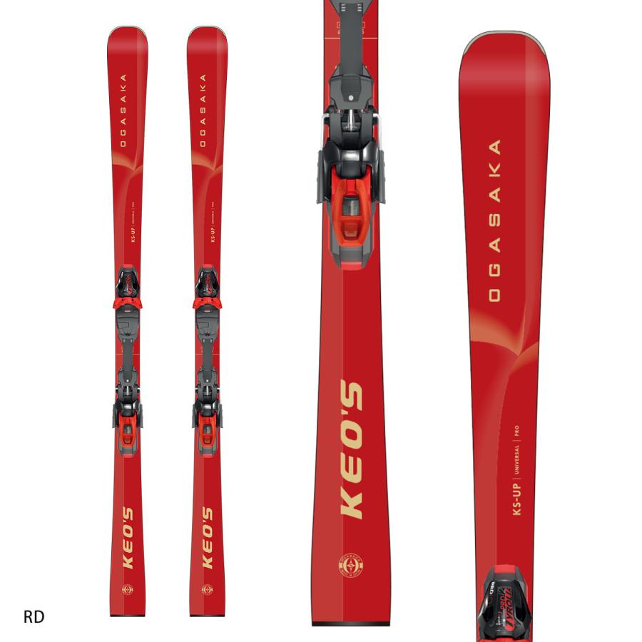 OGASAKA オガサカ スキー板 メンズ レディース＜2026＞KEO'S 〔ケオッズ〕 KS-UP RD/BK + PRD 12 GW ビンディング セット 取付無料の画像