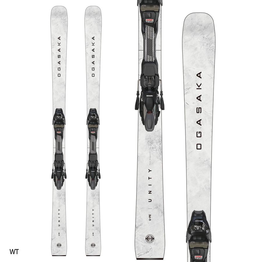 OGASAKA オガサカ スキー板 メンズ レディース＜2026＞UNITY〔ユニティ〕 U-PE BK/WT + FDT 12 TPX BK×ANビンディング セット 取付無料の画像