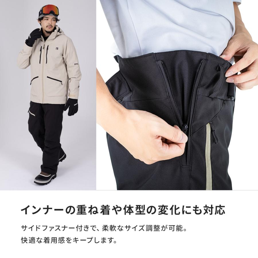 NNOUM スキーウェア メンズ 上下セット ハイブランドと同工場で安心の