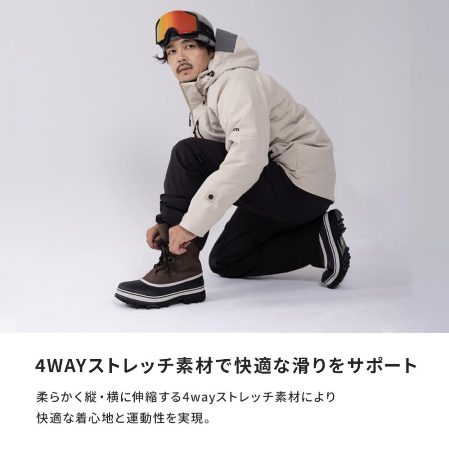 NNOUM スキーウェア メンズ 上下セット ハイブランドと同工場で安心の