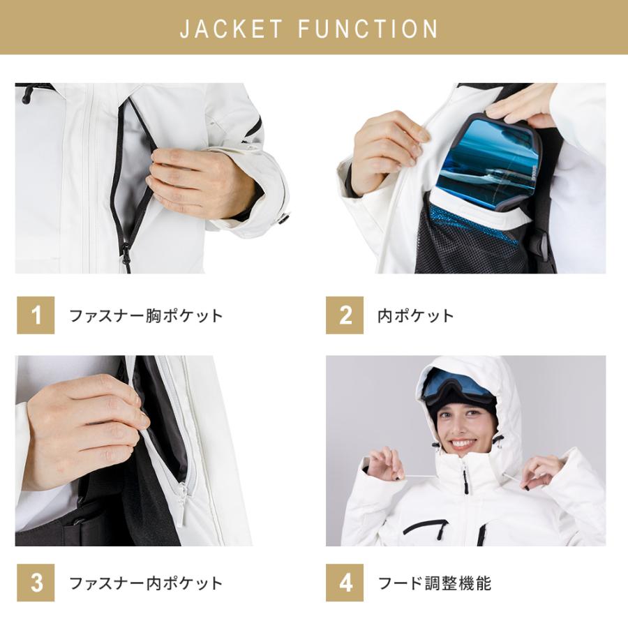 nnoum スノボー　スキーウェア上下セット　レディース NNOUM スキーウェア レディース スノーウェア スノーボードウェア 女性