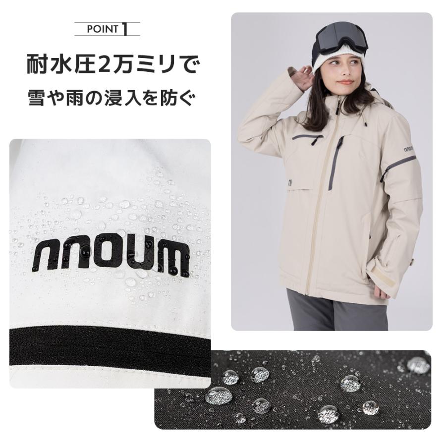 NNOUM スキーウェア レディース スノーウェア スノーボードウェア