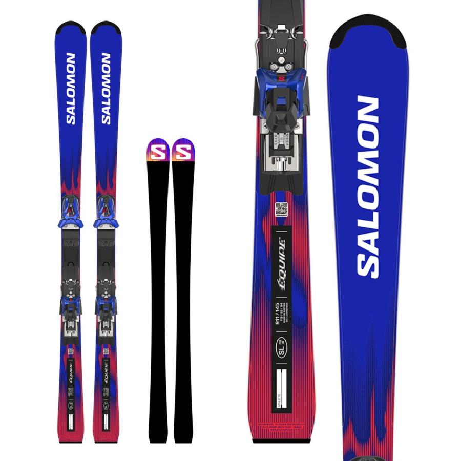 SALOMON サロモン スキー板 キッズ ジュニア【U12/U10】＜2027＞EQUIPE FIS SL JR/【L45426+】+JT3+ICON 10 ビンディングセット取付無料【FIS対応】 | SALOMON | 01