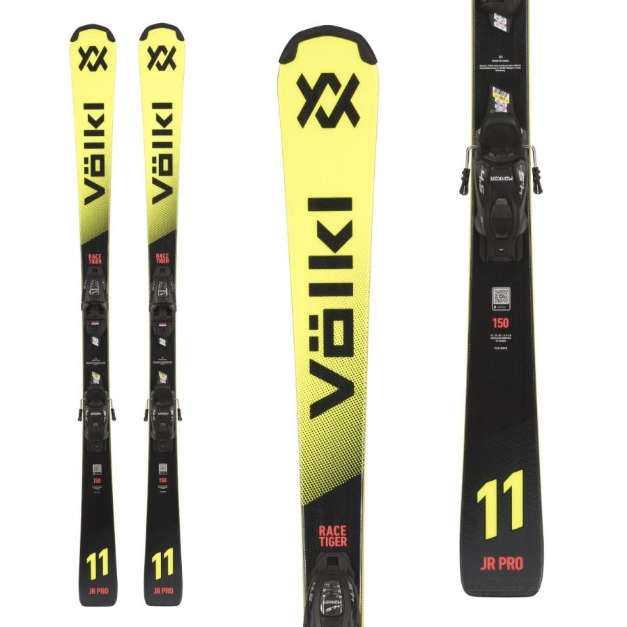 VOLKL フォルクル スキー板 キッズ ジュニア＜2027＞RACETIGER JR PRO+ VMOTION + 7.0 VMOTION JR 70MM ビンディング セット 取付無料 | VOLKL | 01