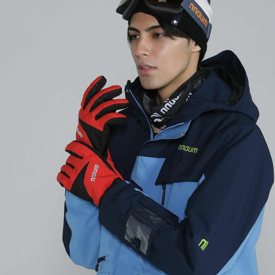 NNOUM スキー グローブ スノーボード スノボ メンズ 手袋 耐水圧10,000