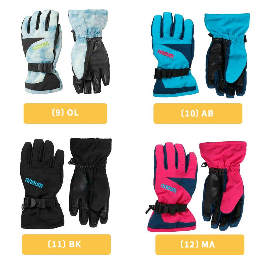 NNOUM スキー グローブ スノーボード スノボ キッズ ジュニア 手袋