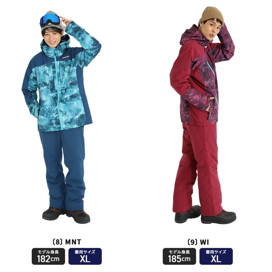 NNOUM スキーウェア メンズ レディース 上下セット スキーウエア