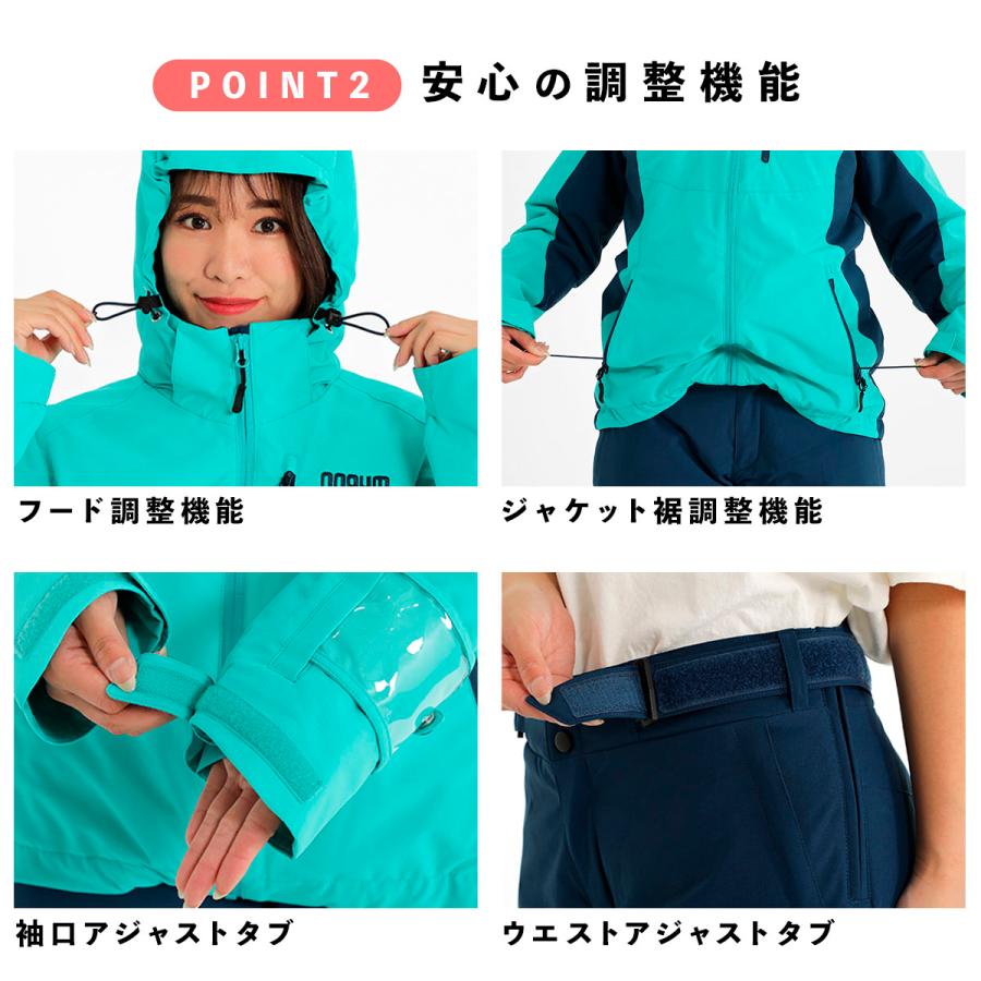 NNOUM スキーウェア レディース スノーウェア スノーボードウェア