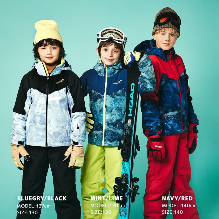 NNOUM スキーウェア キッズ ジュニア 上下セット スノーウェア