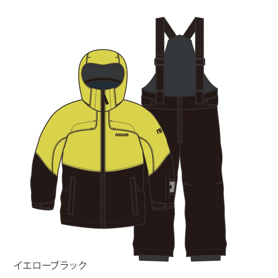 NNOUM スキーウェア キッズ ジュニア 上下セット 【3年着られる】ハイ