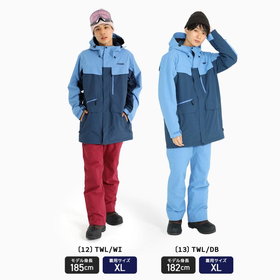 【超美品】耐水圧20000mm ノアム スキーウェア160 メンズSレディースM NNOUM スキーウェア メンズ スノーボードウェア スキーウエア