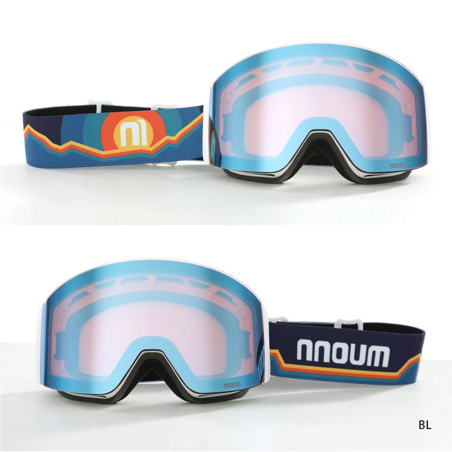 スキーゴーグル スノーボード メガネ 眼鏡対応 フレームレス 平面ダブルレンズ NNOUM ノアム 曇り止め加工 uvカット 収納袋付き | NNOUM | 11